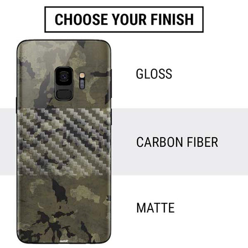 Wood Camo Camouflage Galaxy S9 Skin